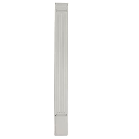 7W X 90H X 2 1/4D With 13 1/4 Attached Plinth, Fluted Pilaster (each)
